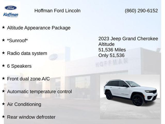 used 2023 Jeep Grand Cherokee car, priced at $27,500