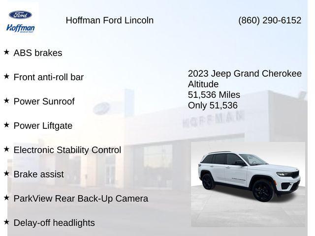 used 2023 Jeep Grand Cherokee car, priced at $27,500