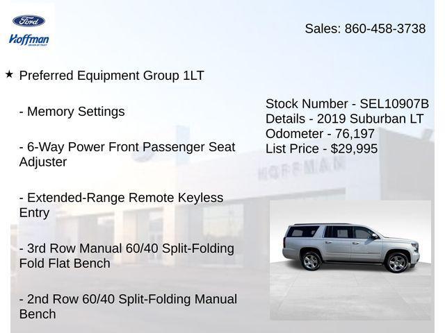 used 2019 Chevrolet Suburban car, priced at $29,995