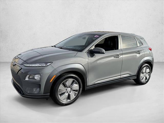 used 2021 Hyundai Kona EV car, priced at $16,798