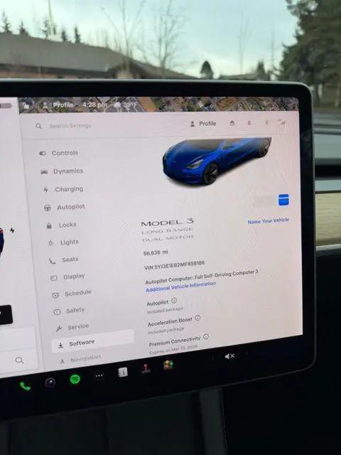 used 2021 Tesla Model 3 car, priced at $19,500