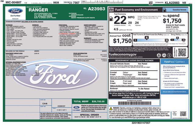 used 2019 Ford Ranger car, priced at $22,000