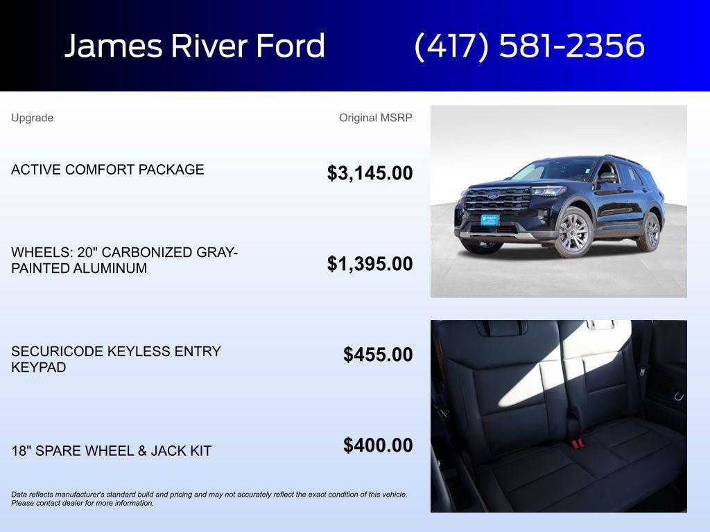 new 2026 Ford Explorer car, priced at $44,848
