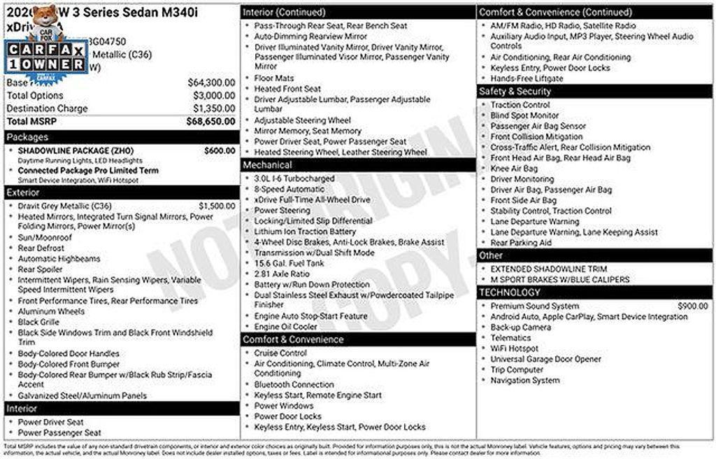 used 2026 BMW M340 car, priced at $65,900