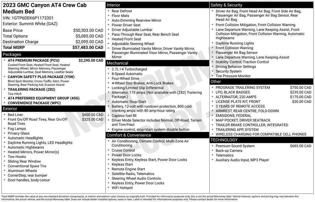 used 2023 GMC Canyon car, priced at $38,177