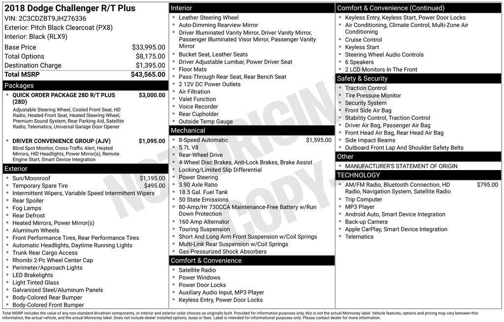 used 2018 Dodge Challenger car, priced at $30,349