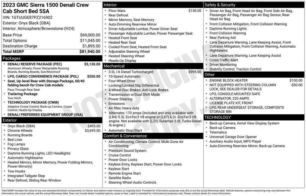 used 2023 GMC Sierra 1500 car, priced at $51,985