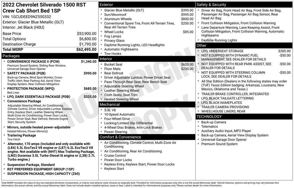 used 2022 Chevrolet Silverado 1500 car, priced at $43,262