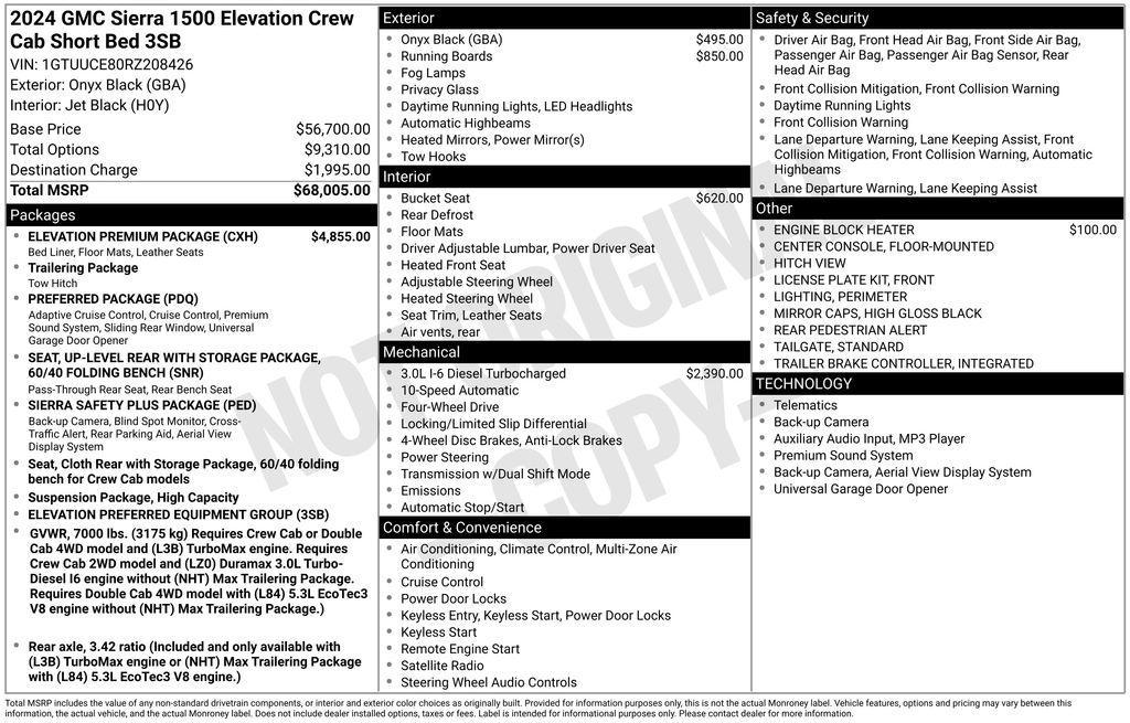 used 2024 GMC Sierra 1500 car, priced at $46,357