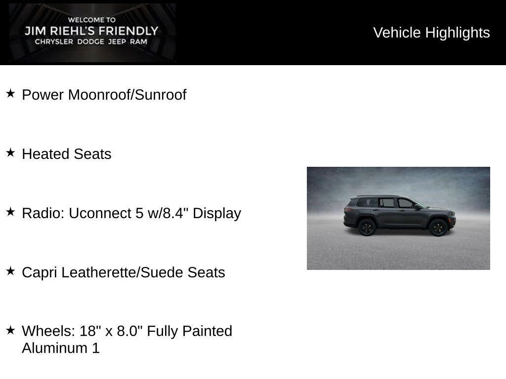 new 2025 Jeep Grand Cherokee L car, priced at $39,485