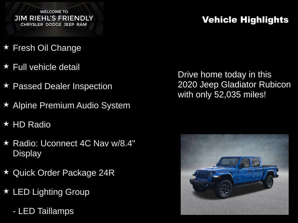 used 2020 Jeep Gladiator car, priced at $30,598