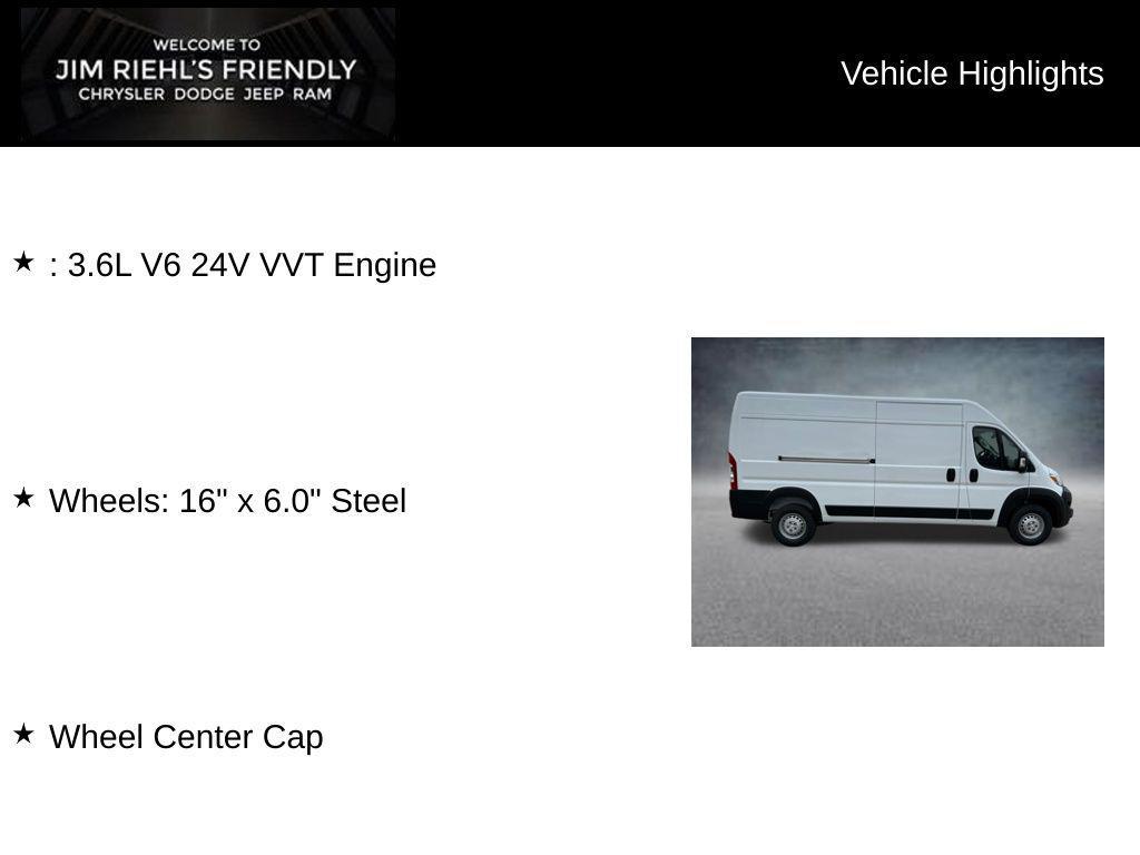 new 2026 Ram ProMaster 2500 car, priced at $48,929