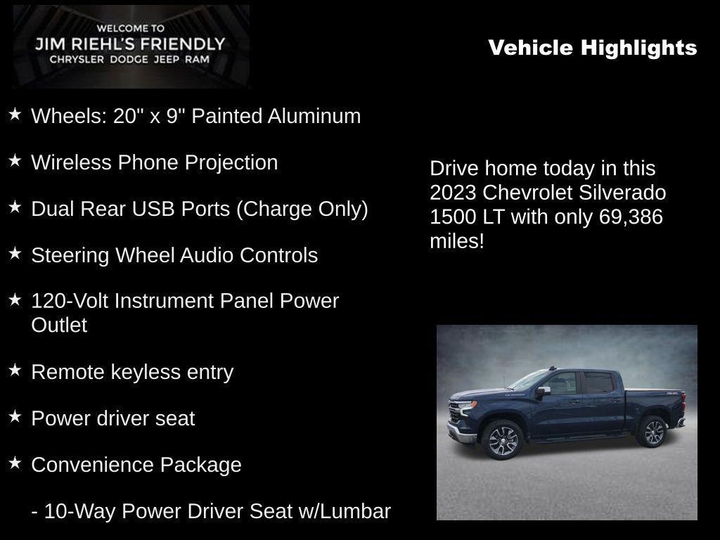 used 2023 Chevrolet Silverado 1500 car, priced at $27,994