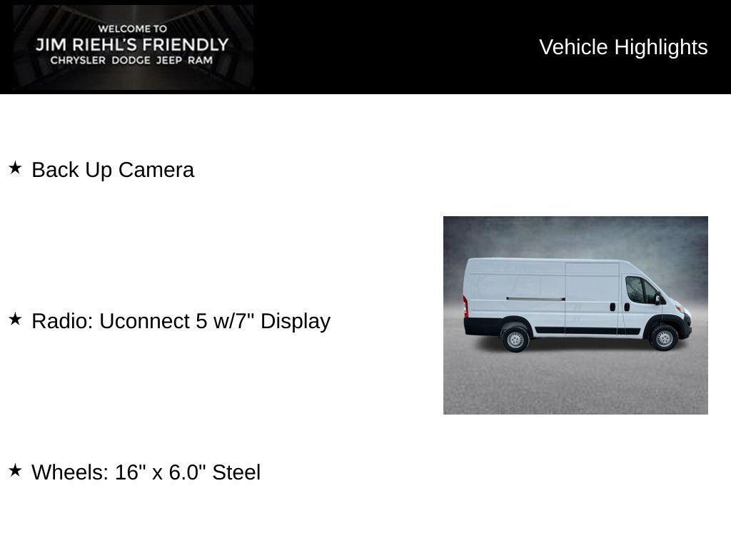new 2026 Ram ProMaster 3500 car, priced at $52,506