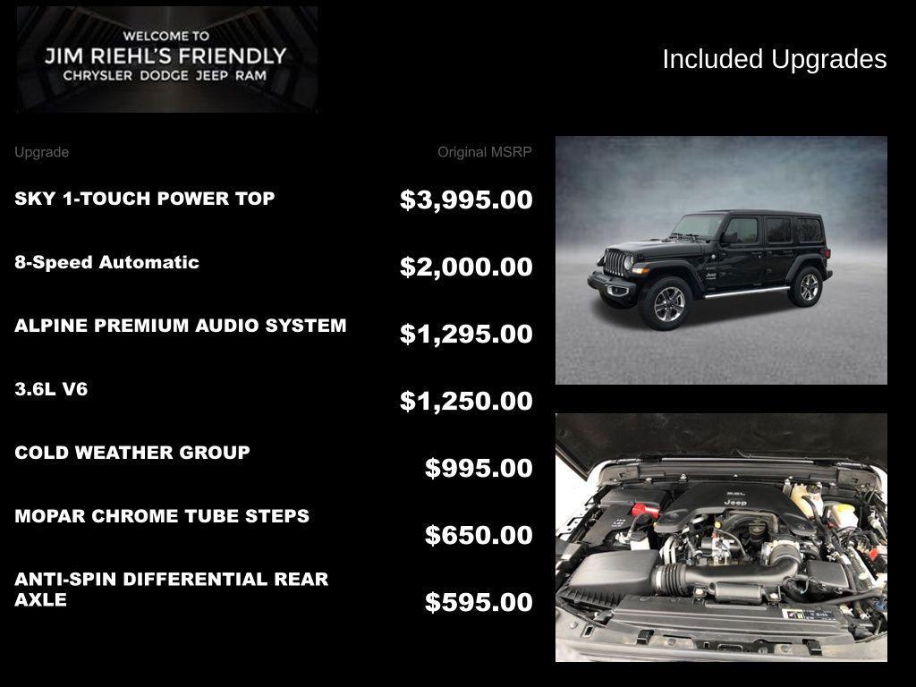 used 2020 Jeep Wrangler Unlimited car, priced at $26,136