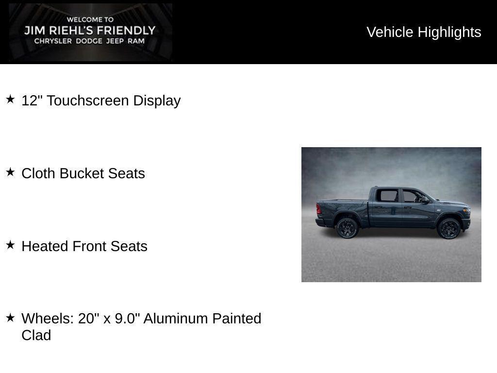 new 2026 Ram 1500 car, priced at $52,989