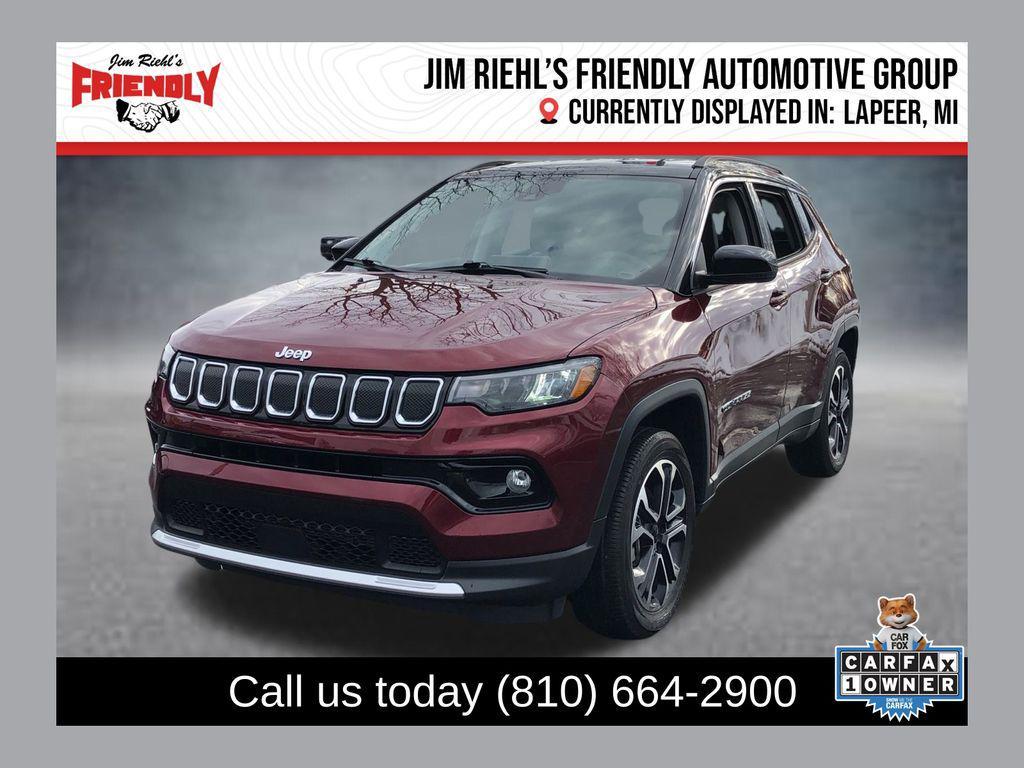used 2022 Jeep Compass car, priced at $23,193