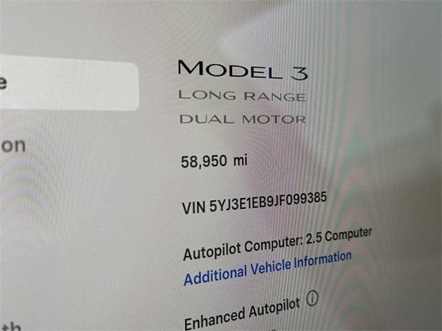 used 2018 Tesla Model 3 car, priced at $18,798