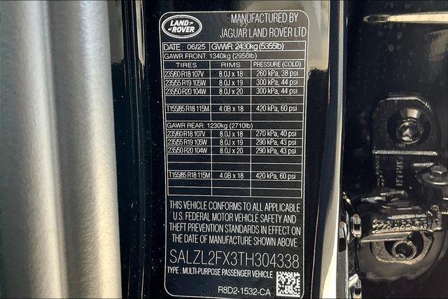 new 2026 Land Rover Range Rover Evoque car, priced at $59,920