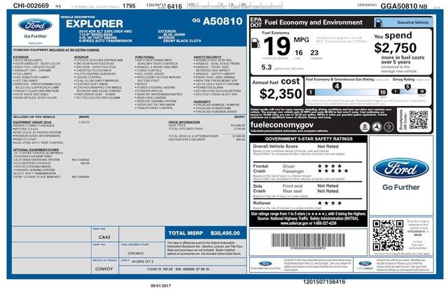 used 2016 Ford Explorer car, priced at $16,500