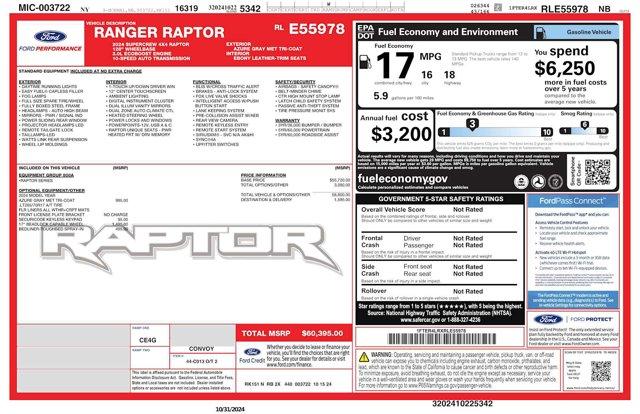 used 2024 Ford Ranger car, priced at $52,999