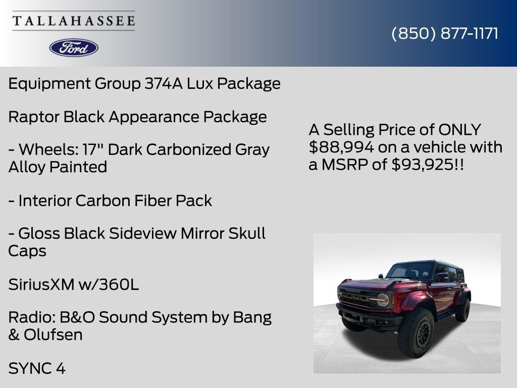 new 2025 Ford Bronco car, priced at $88,994