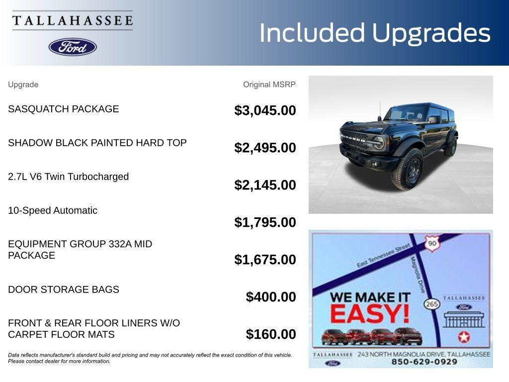 new 2025 Ford Bronco car, priced at $55,497