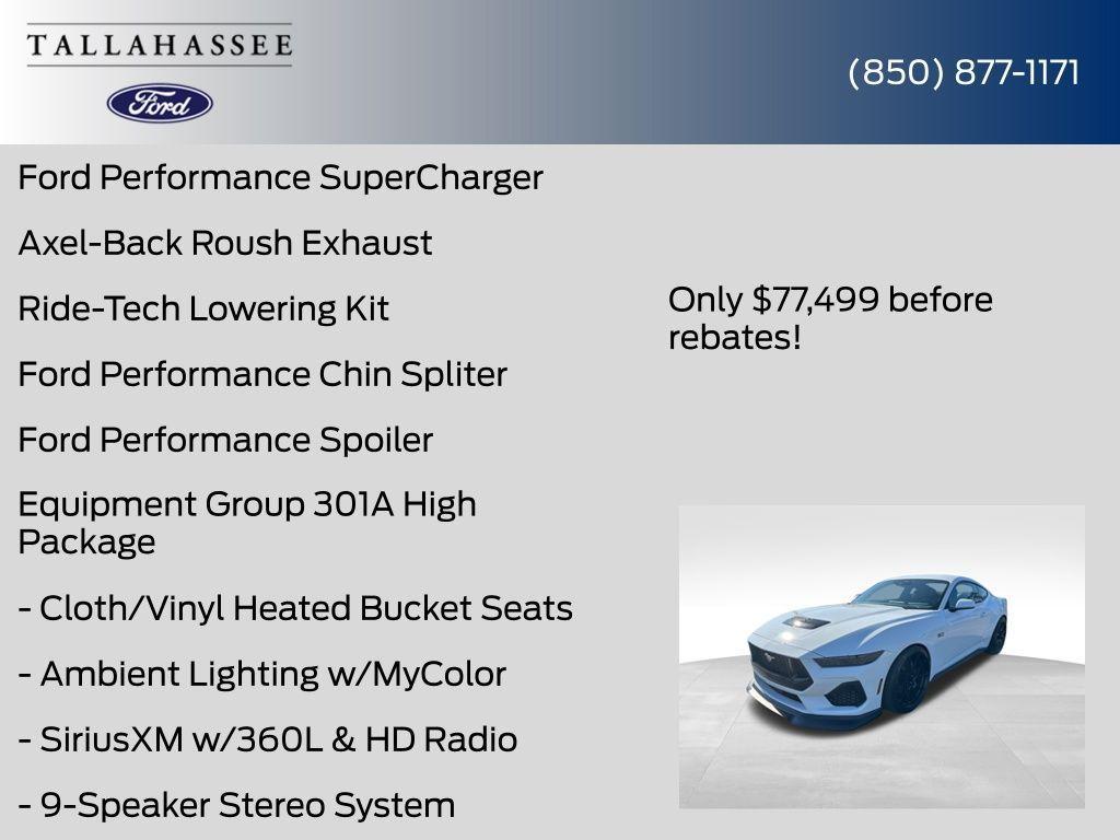 new 2025 Ford Mustang car, priced at $72,999