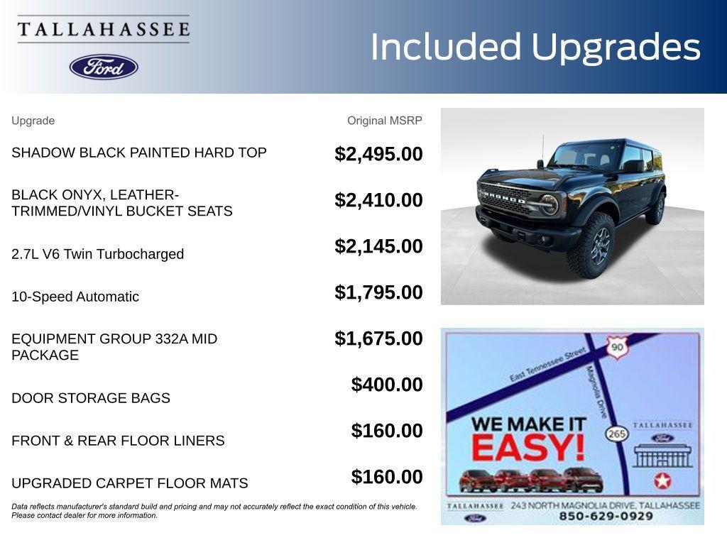 new 2025 Ford Bronco car, priced at $58,498