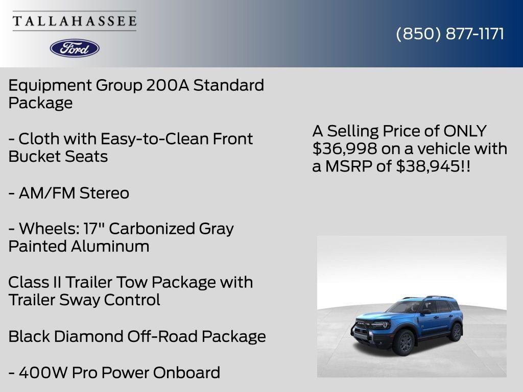 new 2026 Ford Bronco Sport car, priced at $36,998