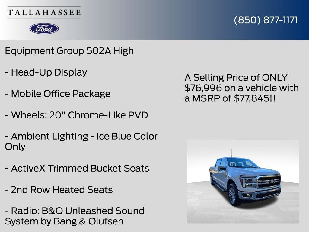 new 2026 Ford F-150 car, priced at $76,996