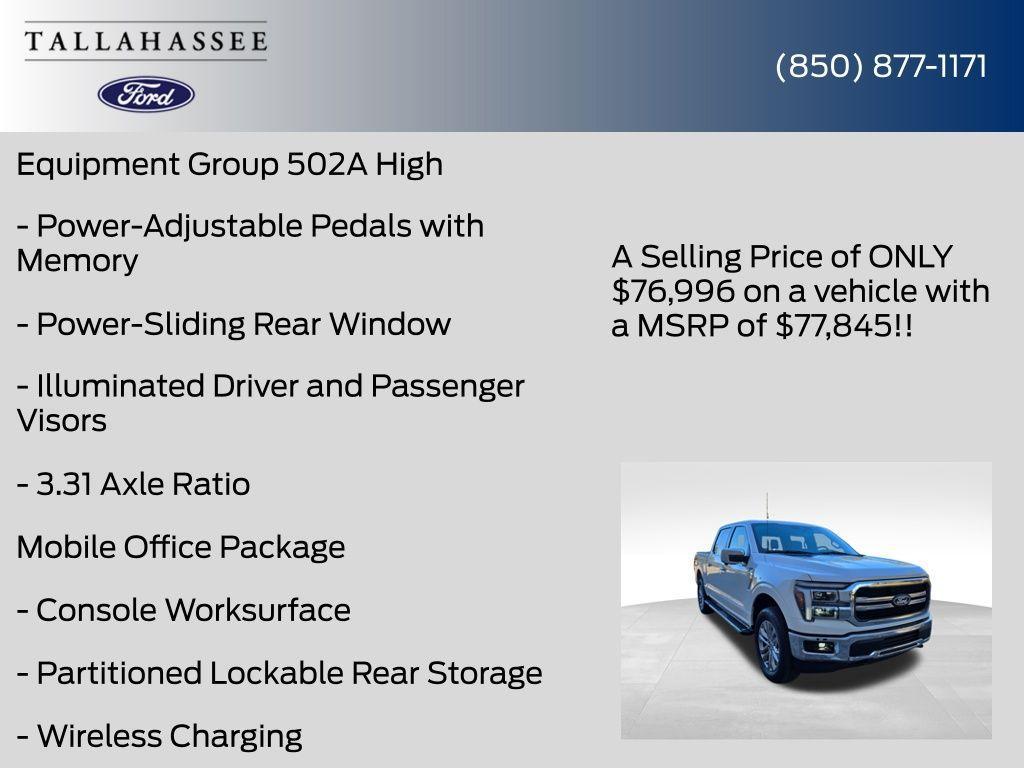 new 2026 Ford F-150 car, priced at $76,996