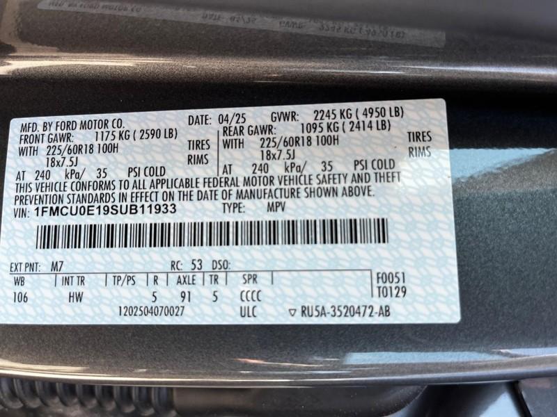 new 2025 Ford Escape car, priced at $31,112