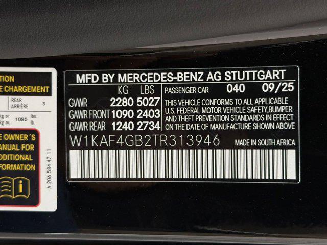 new 2026 Mercedes-Benz C-Class car, priced at $52,265