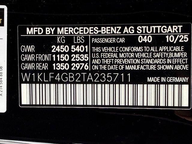 new 2026 Mercedes-Benz E-Class car, priced at $66,505