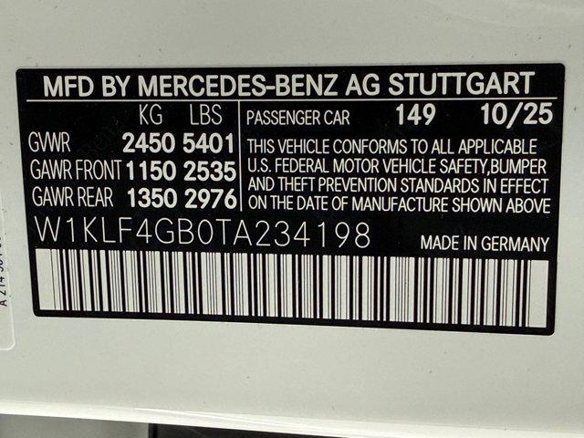 new 2026 Mercedes-Benz E-Class car, priced at $69,455