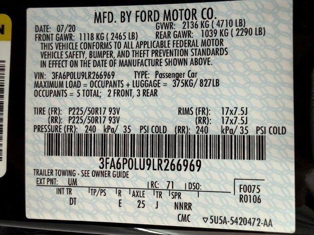 used 2020 Ford Fusion car, priced at $17,299