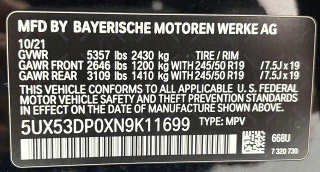 used 2022 BMW X3 car, priced at $28,487