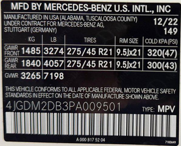 used 2023 Mercedes-Benz EQS 450 car, priced at $41,388