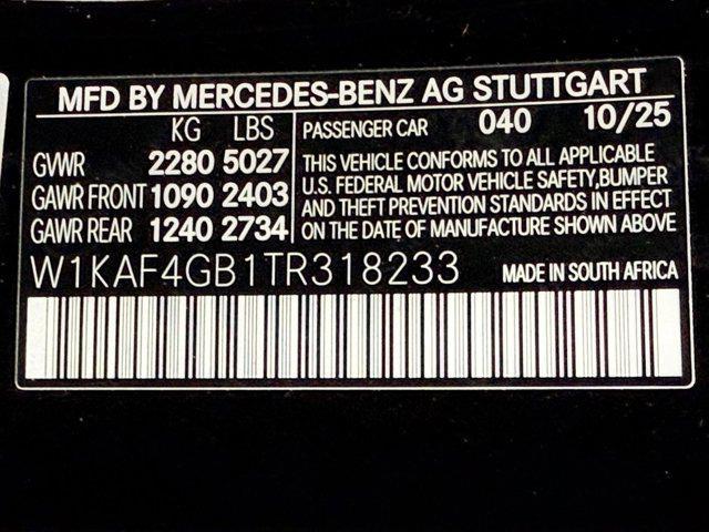 new 2026 Mercedes-Benz C-Class car, priced at $52,265