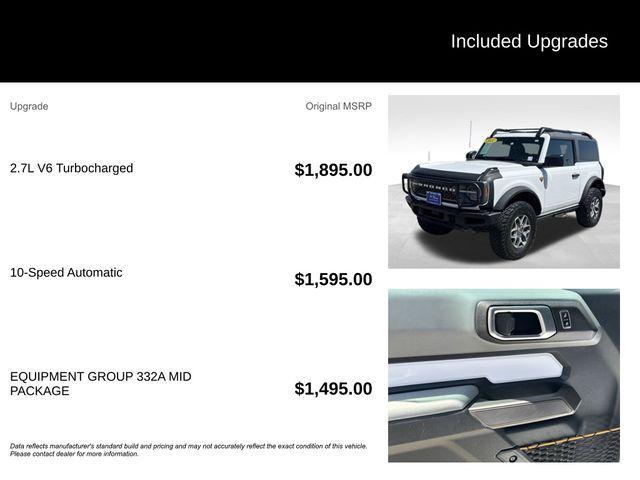 used 2021 Ford Bronco car, priced at $43,432