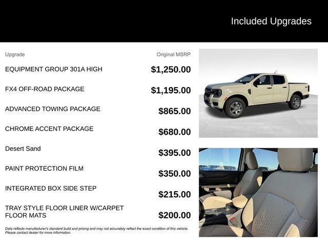 new 2025 Ford Ranger car, priced at $39,195