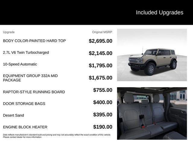 new 2025 Ford Bronco car, priced at $52,462