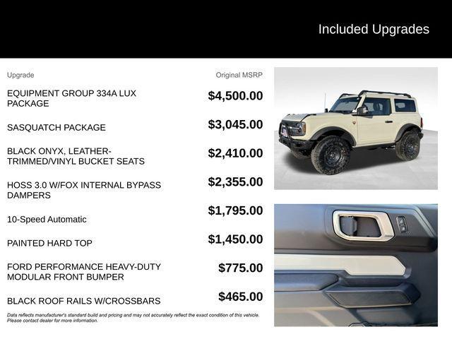 new 2025 Ford Bronco car, priced at $60,634