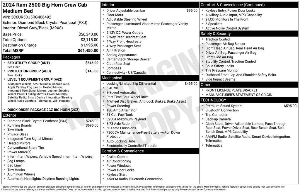 used 2024 Ram 2500 car, priced at $40,408