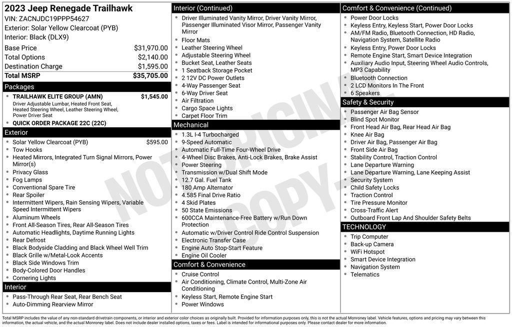 used 2023 Jeep Renegade car, priced at $26,634