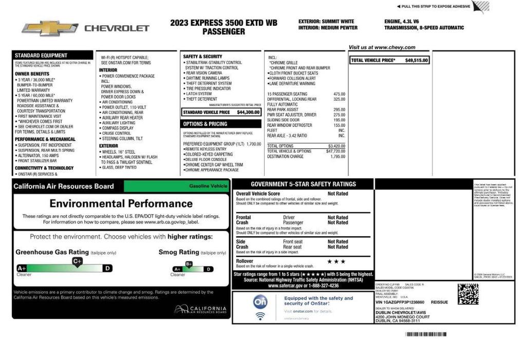 used 2023 Chevrolet Express 3500 car, priced at $29,249