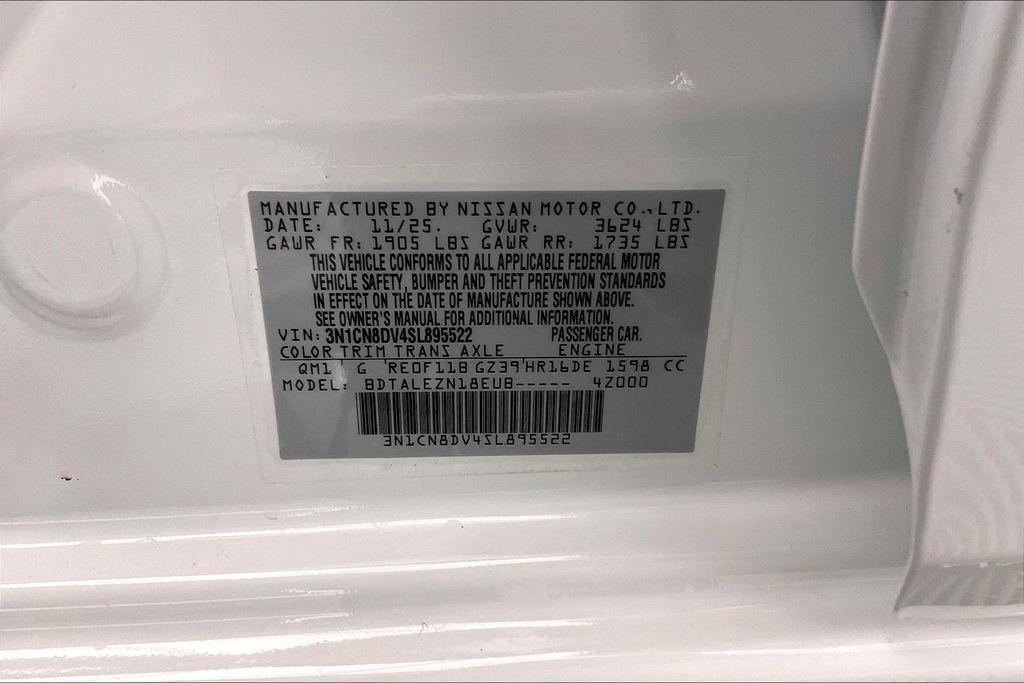 new 2025 Nissan Versa car, priced at $18,517