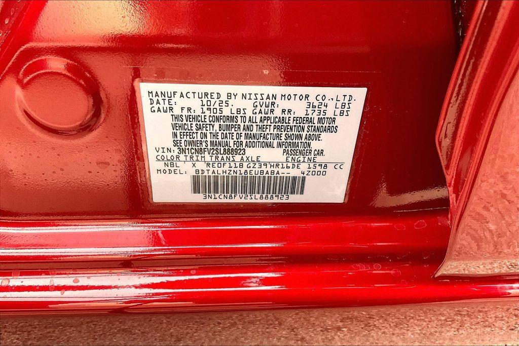 new 2025 Nissan Versa car, priced at $20,772