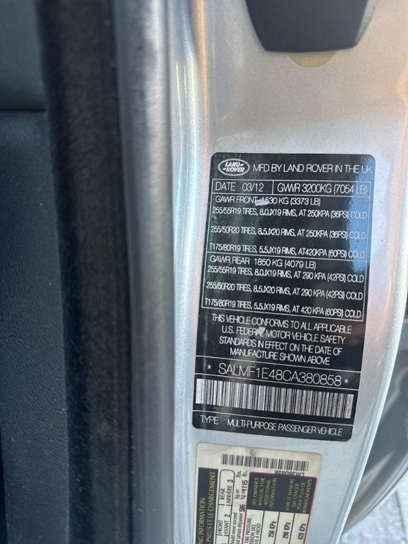 used 2012 Land Rover Range Rover car, priced at $8,977